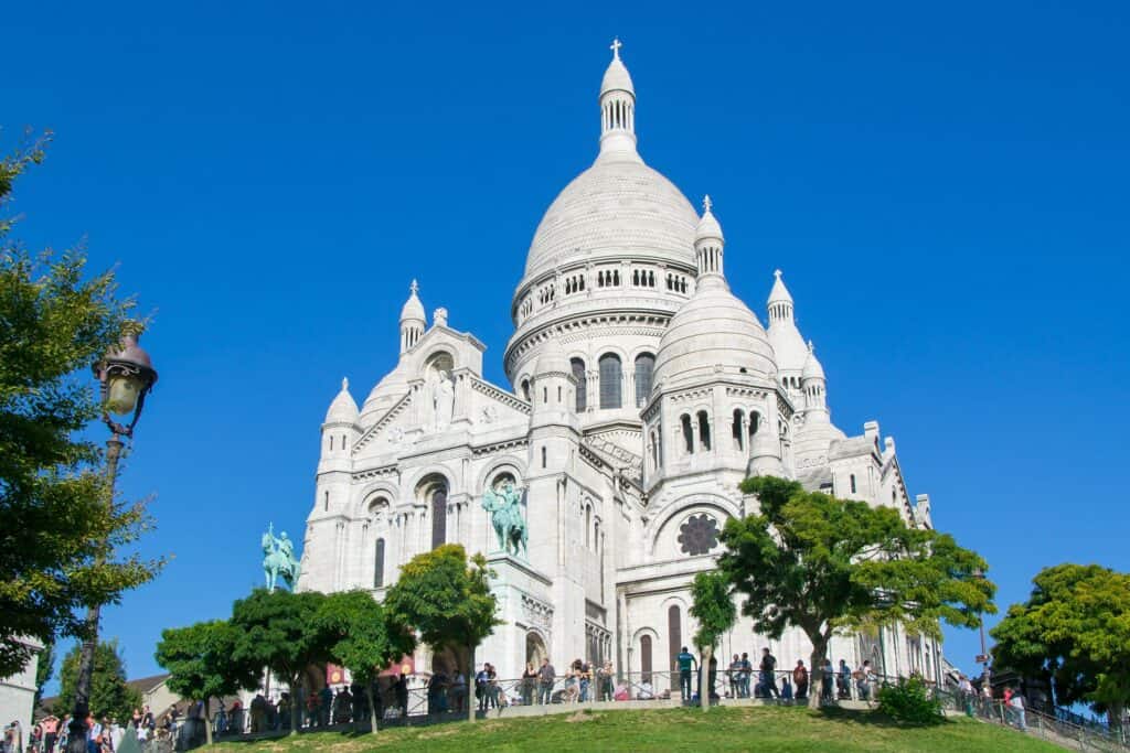 den berømte sacré cœur kirke i paris frankrig