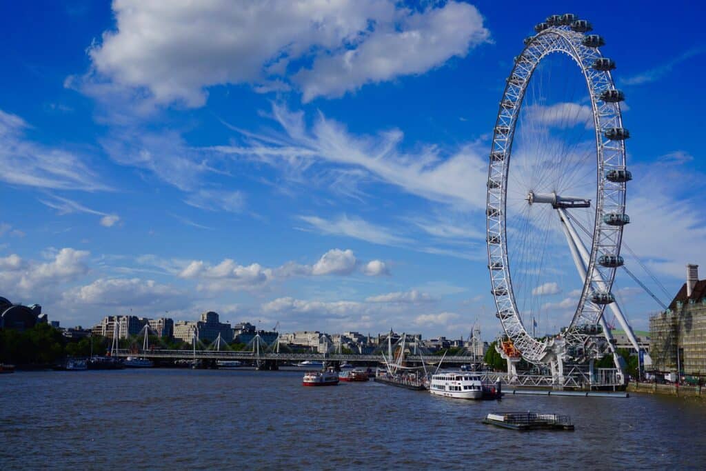 london eye pariserhjul ved themsen